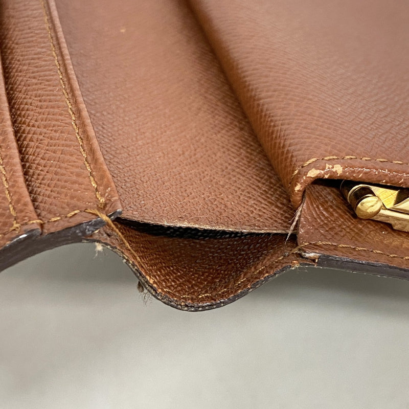 【6gd5127】ルイヴィトン 財布 モノグラム ポルトモネビエヴィエノワ M61663 ブラウン【中古】レディース