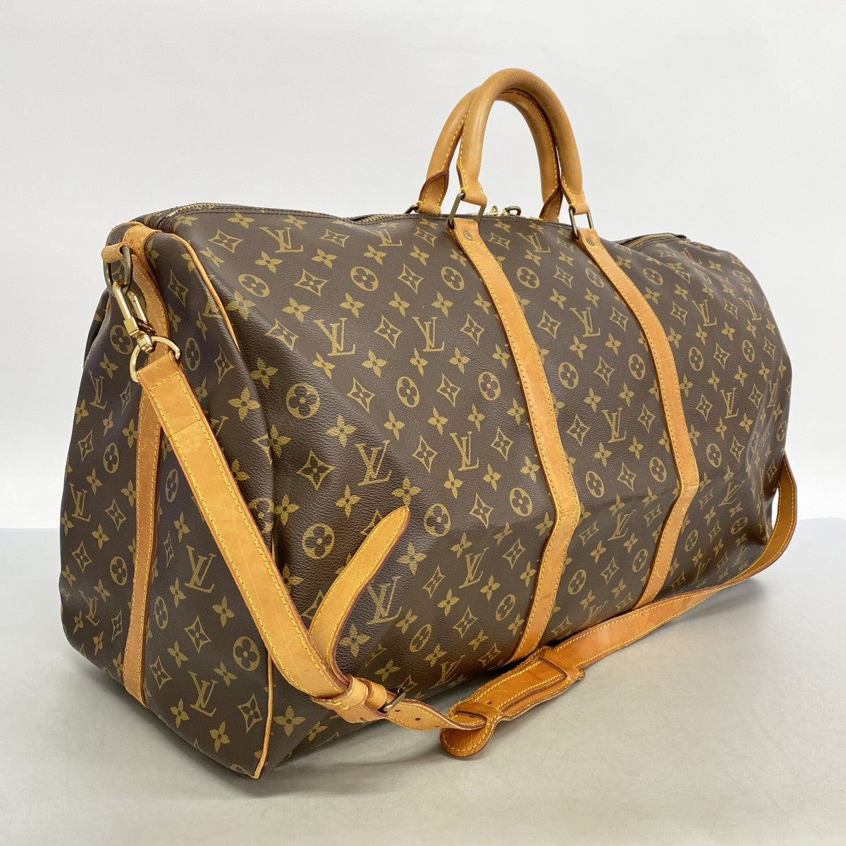 【6gd5128】ルイヴィトン ボストンバッグ モノグラム キーポル・バンドリエール60 M41412 ブラウン【中古】メンズ レディース ユニセックス