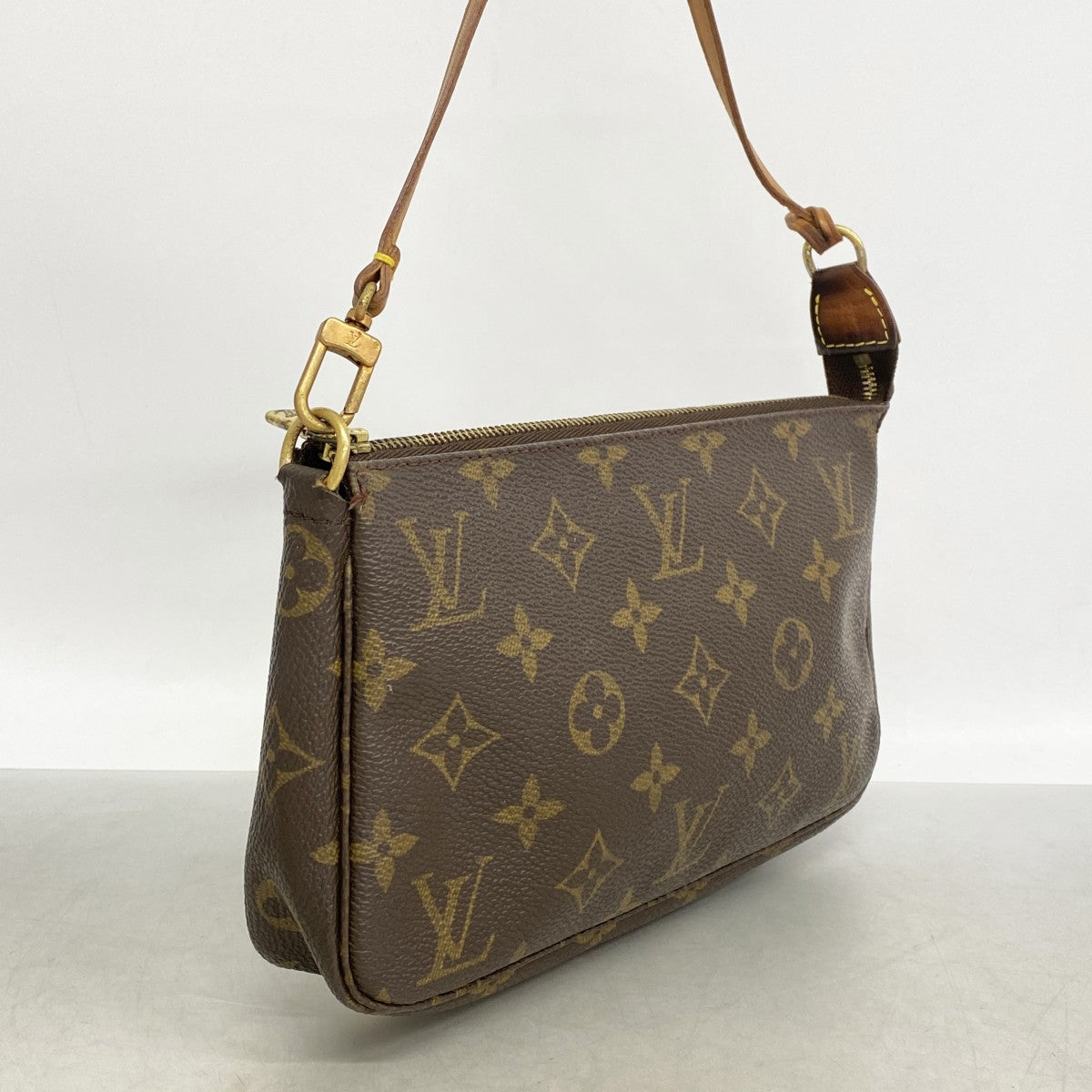 【6gd5147】ルイヴィトン ポーチ モノグラム ポシェットアクセソワール M51980 ブラウン【中古】レディース