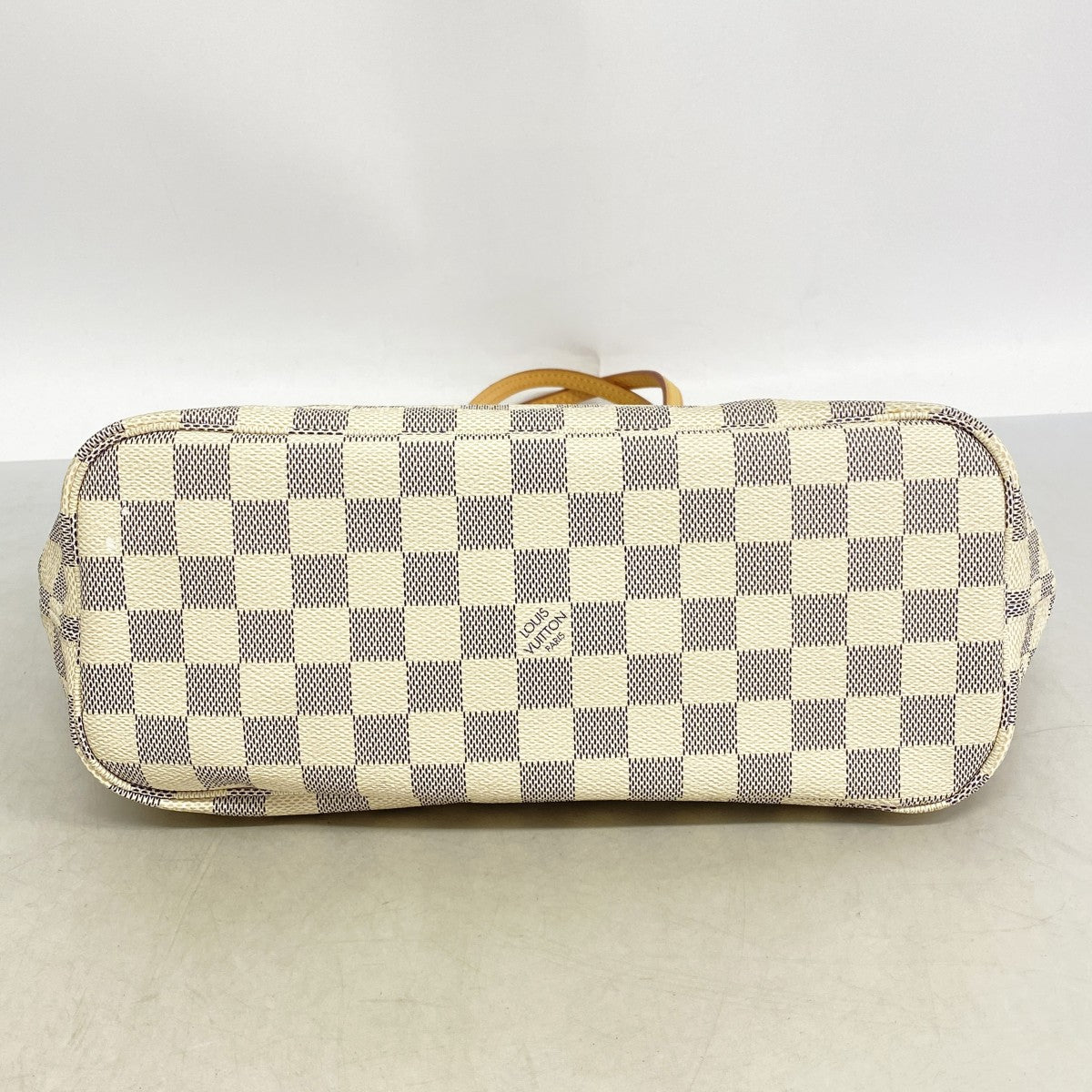 【6gd5148】ルイヴィトン トートバッグ ダミエ・アズール ネヴァーフルPM N51110 ホワイト【中古】レディース
