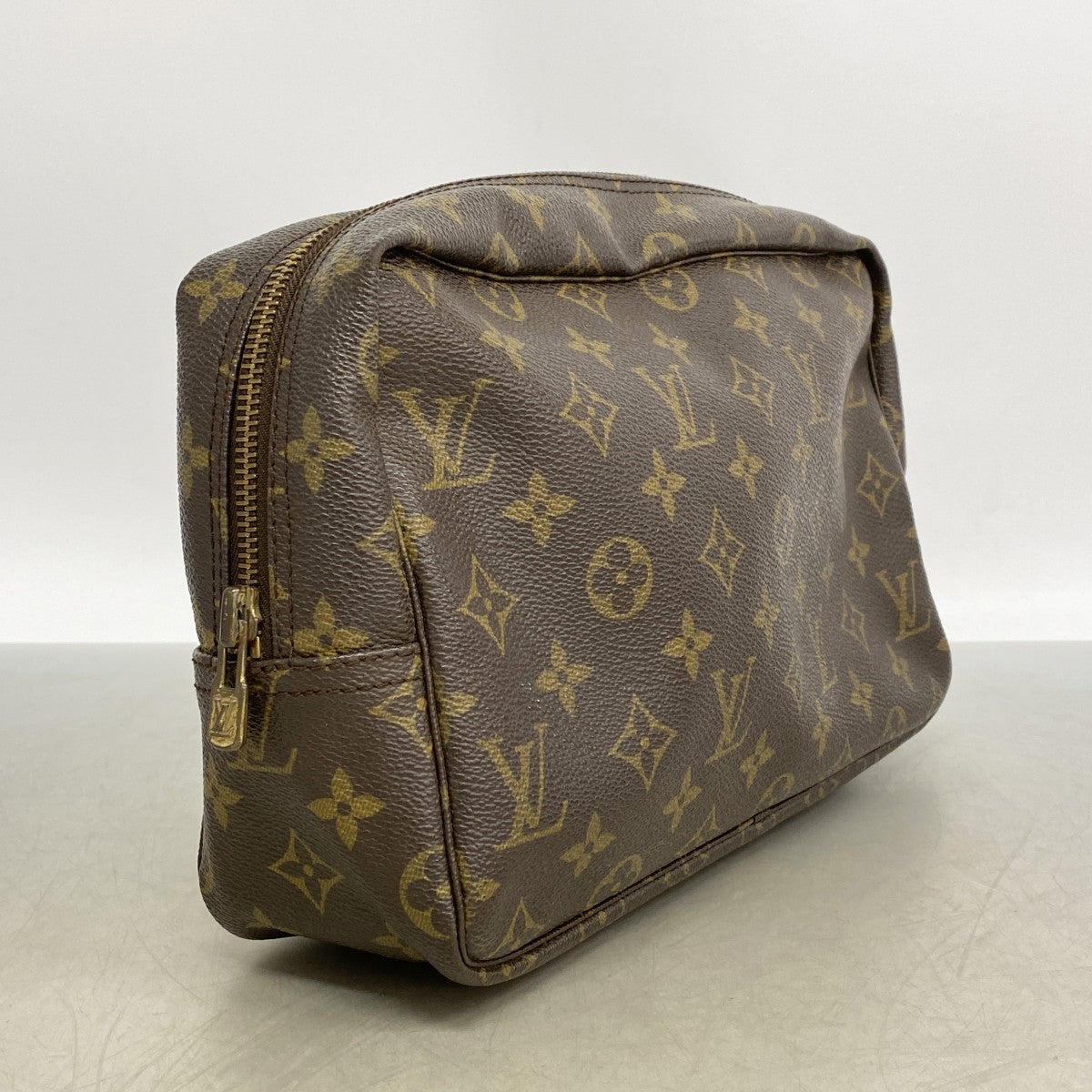 【6gd5164】ルイヴィトン ポーチ モノグラム トゥルーストワレット28 M47522 ブラウン【中古】レディース