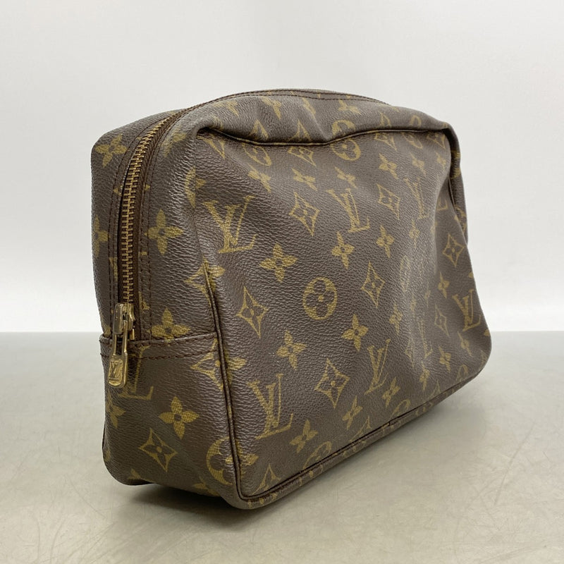 【6gd5164】ルイヴィトン ポーチ モノグラム トゥルーストワレット28 M47522 ブラウン【中古】レディース