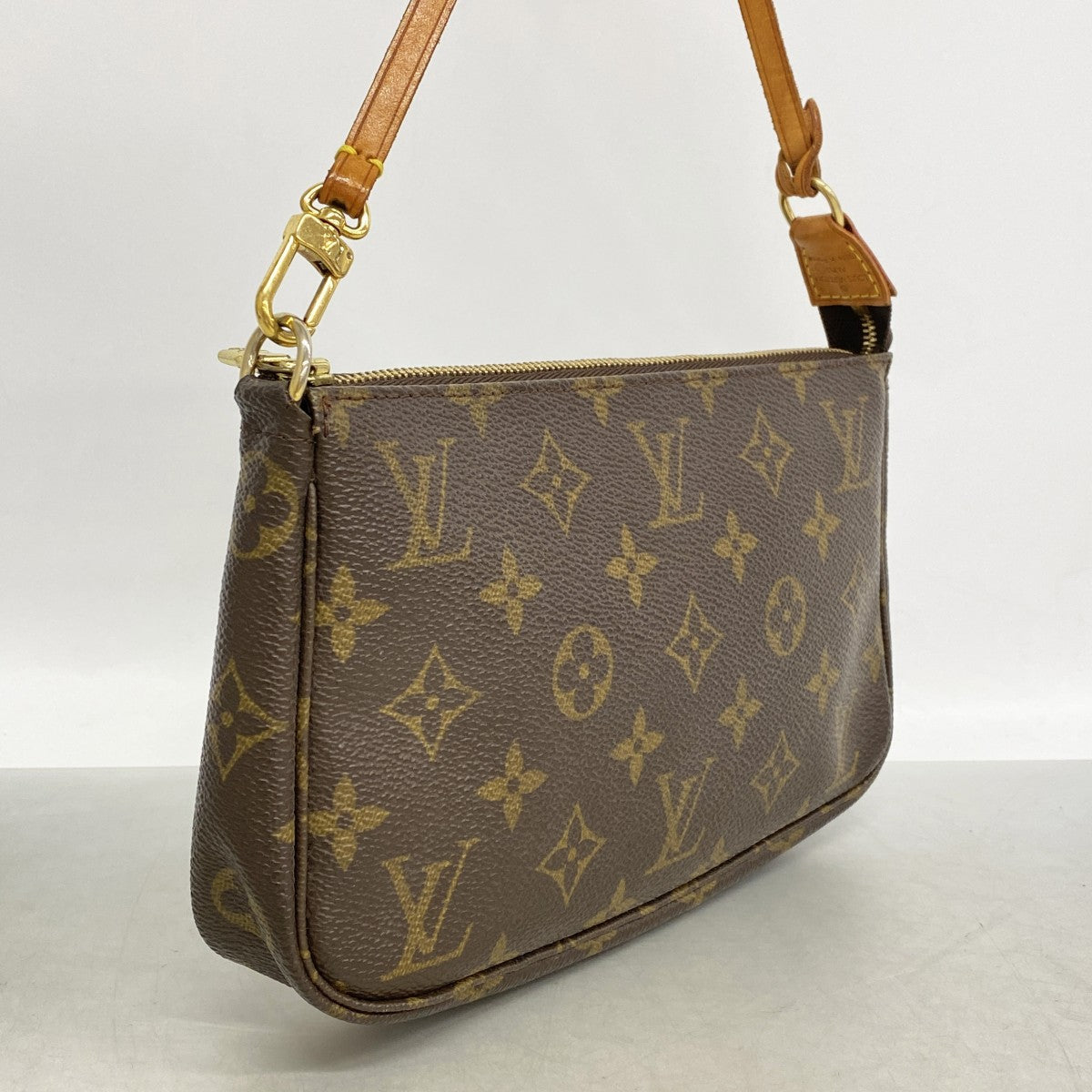 【6gd5166】ルイヴィトン ポーチ モノグラム ポシェットアクセソワール M51980 ブラウン【中古】レディース