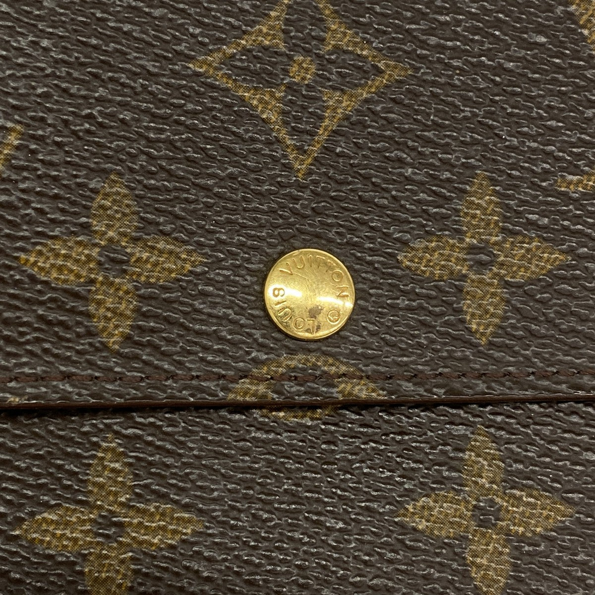 【6gd5167】ルイヴィトン 長財布 モノグラム ポシェットポルトモネクレディ M61725 ブラウン【中古】レディース