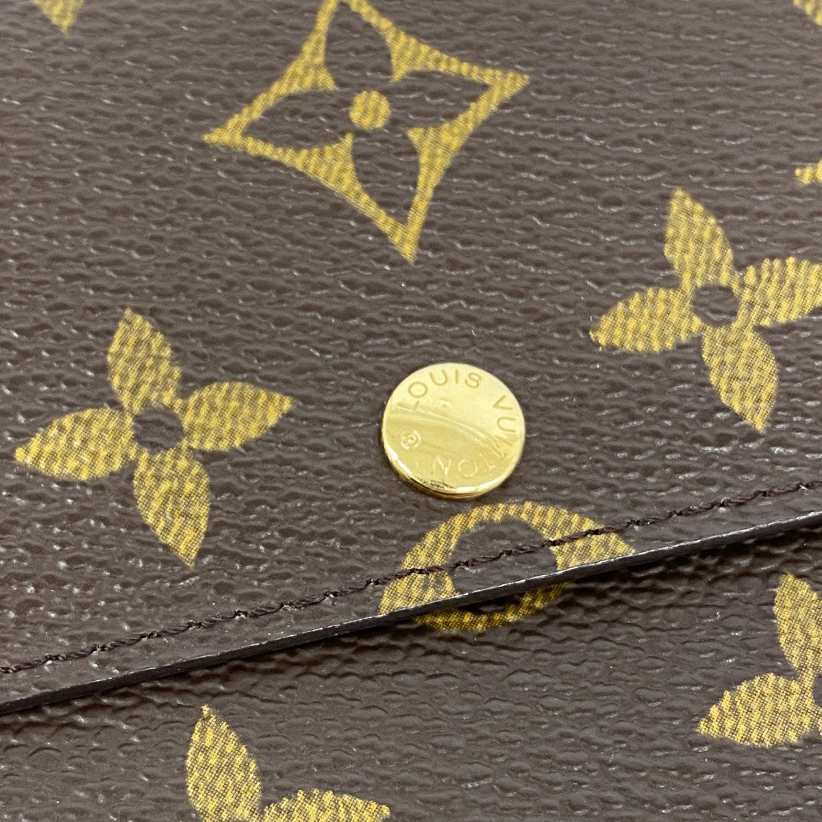 【6gd5171】ルイヴィトン 長財布 モノグラム ポシェットポルトモネクレディ M61725 ブラウン【中古】レディース