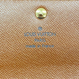 【6gd5171】ルイヴィトン 長財布 モノグラム ポシェットポルトモネクレディ M61725 ブラウン【中古】レディース