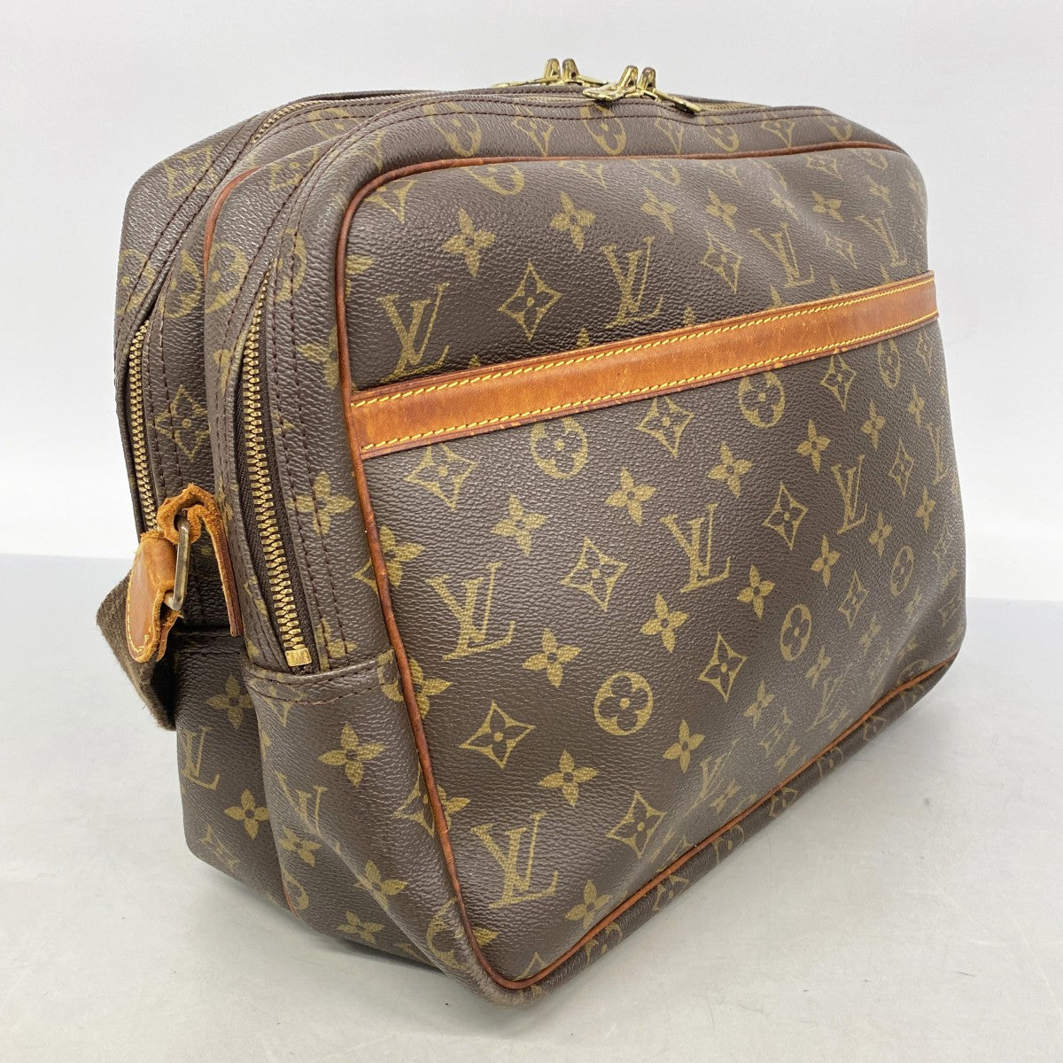 【6gd5178】ルイヴィトン ショルダーバッグ モノグラム リポーターGM M45252 ブラウン【中古】メンズ レディース ユニセックス