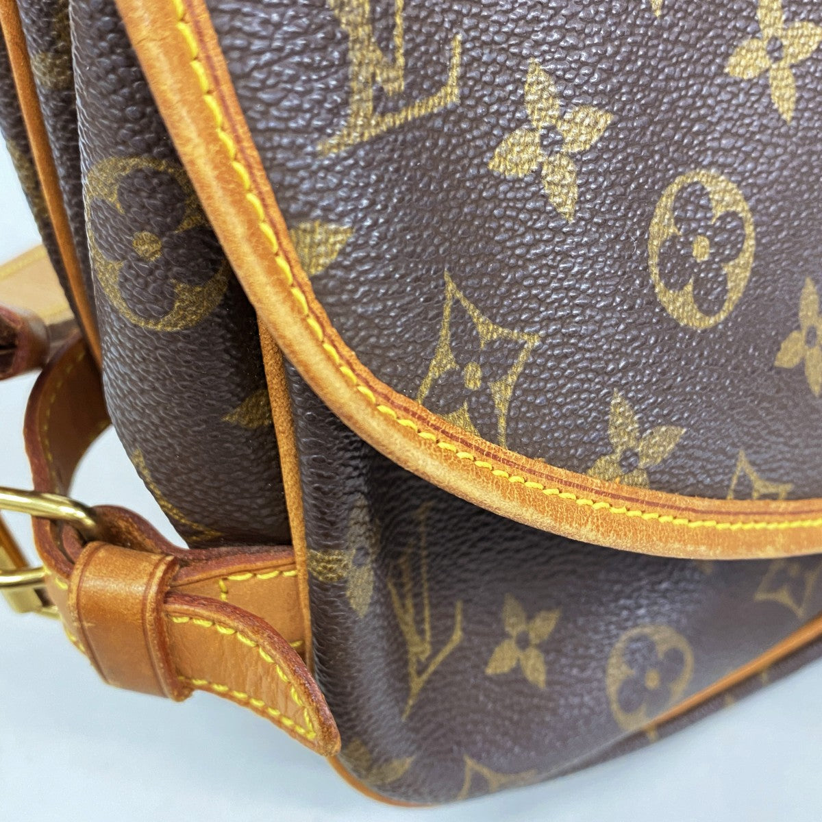 【6gd5179】ルイヴィトン ショルダーバッグ モノグラム ソミュール30 M42256 ブラウン【中古】レディース