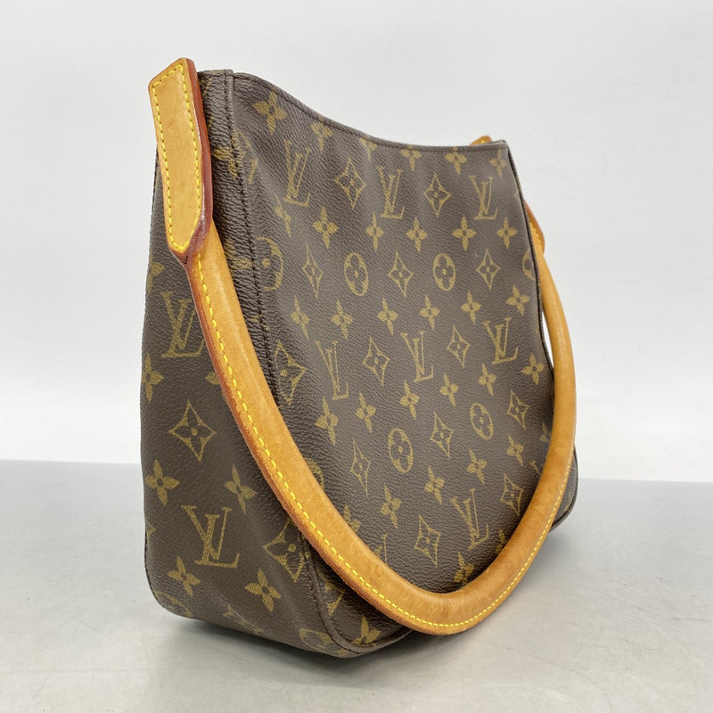 【6gd5180】ルイヴィトン ショルダーバッグ モノグラム ルーピングMM M51146 ブラウン【中古】レディース