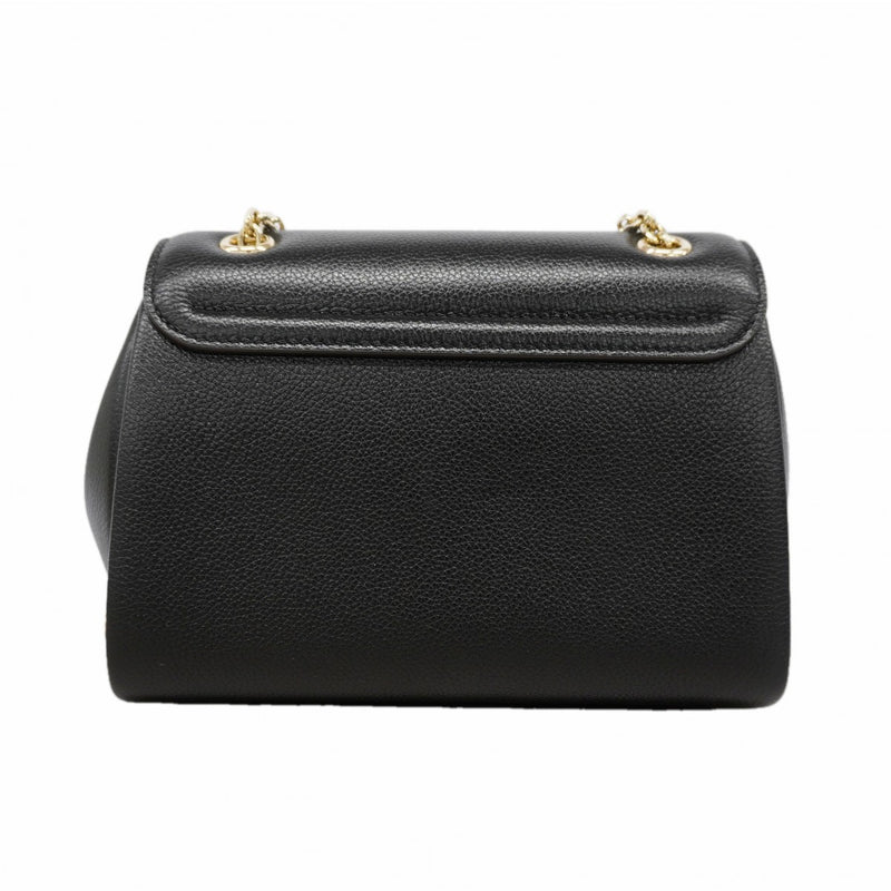 【6gd5186】カルティエ ショルダーバッグ パンテール レザー ブラック シャンパンゴールド金具【中古】レディース