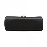 【6gd5186】カルティエ ショルダーバッグ パンテール レザー ブラック シャンパンゴールド金具【中古】レディース