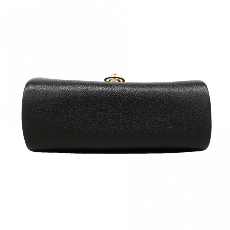 【6gd5186】カルティエ ショルダーバッグ パンテール レザー ブラック シャンパンゴールド金具【中古】レディース
