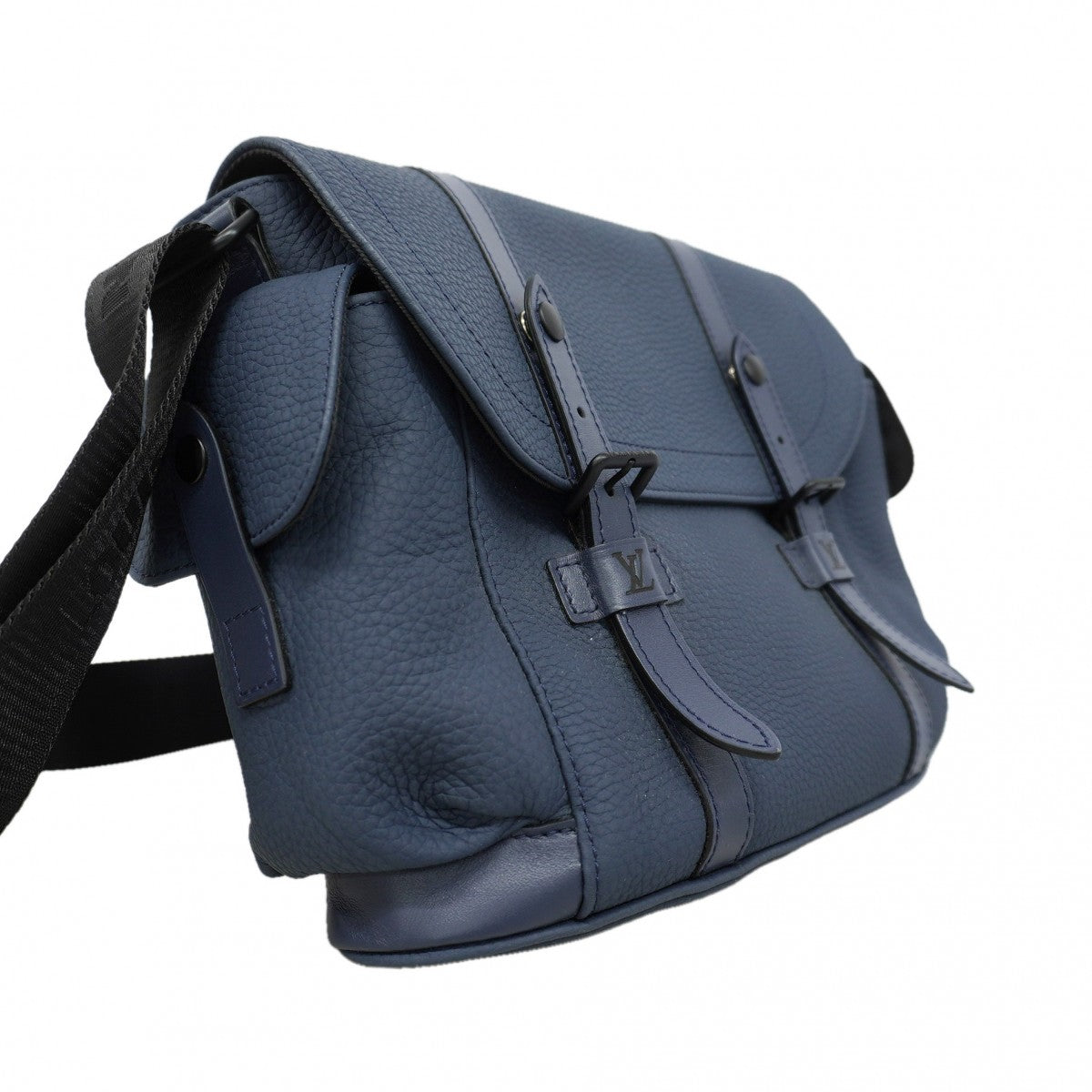 【6gd5195】ルイヴィトン ショルダーバッグ クリストファーメッセンジャー M58475 ブルーマリーヌ【中古】メンズ