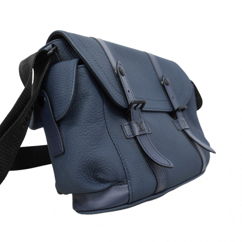 【6gd5195】ルイヴィトン ショルダーバッグ クリストファーメッセンジャー M58475 ブルーマリーヌ【中古】メンズ