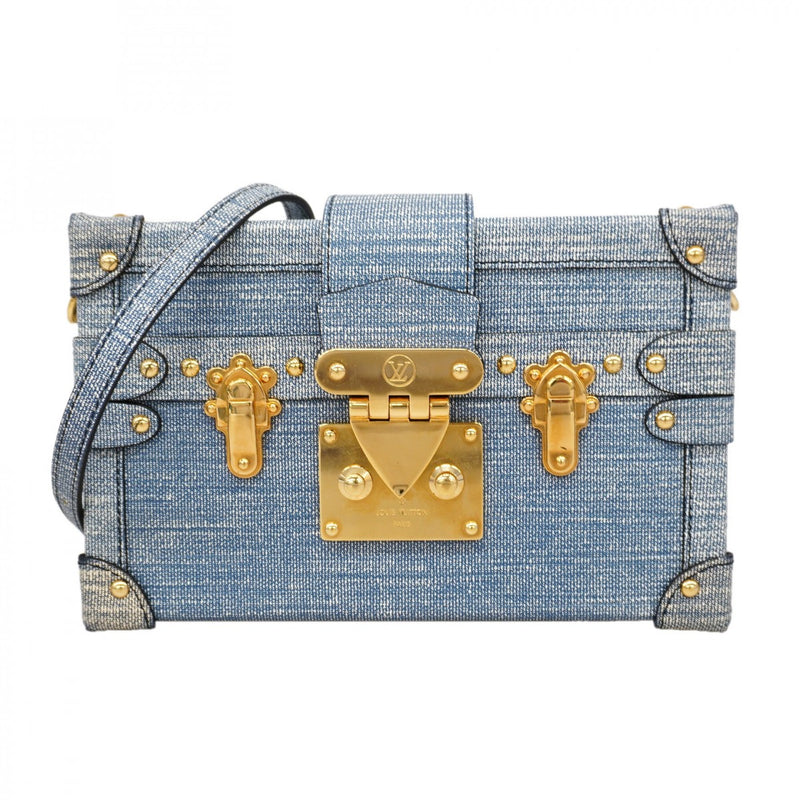【6gd5197】ルイヴィトン ショルダーバッグ プティットマル M54589 ブルー【中古】レディース