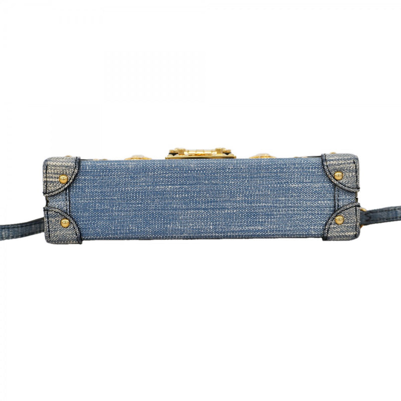 【6gd5197】ルイヴィトン ショルダーバッグ プティットマル M54589 ブルー【中古】レディース