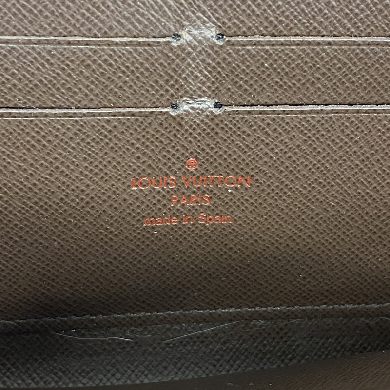【6gd5200】ルイヴィトン 長財布 ダミエ ジッピーウォレット N60015 エベヌ【中古】メンズ レディース ユニセックス