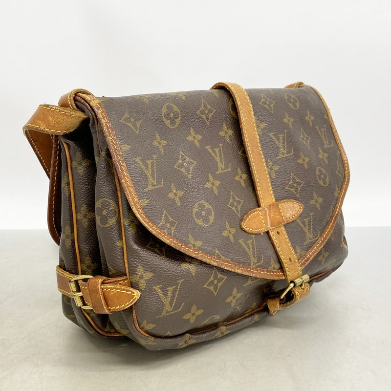 【6gd5204】ルイヴィトン ショルダーバッグ モノグラム ソミュール30 M42256 ブラウン【中古】レディース