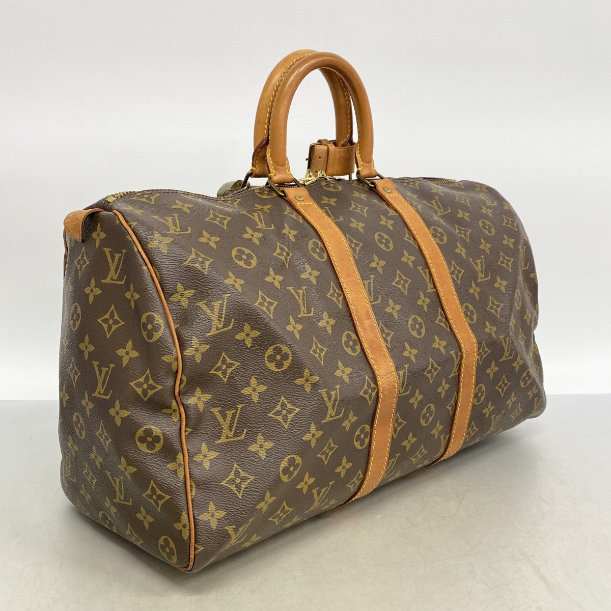 【6gd5208】ルイヴィトン ボストンバッグ モノグラム キーポル45 M41428 ブラウン【中古】メンズ レディース ユニセックス