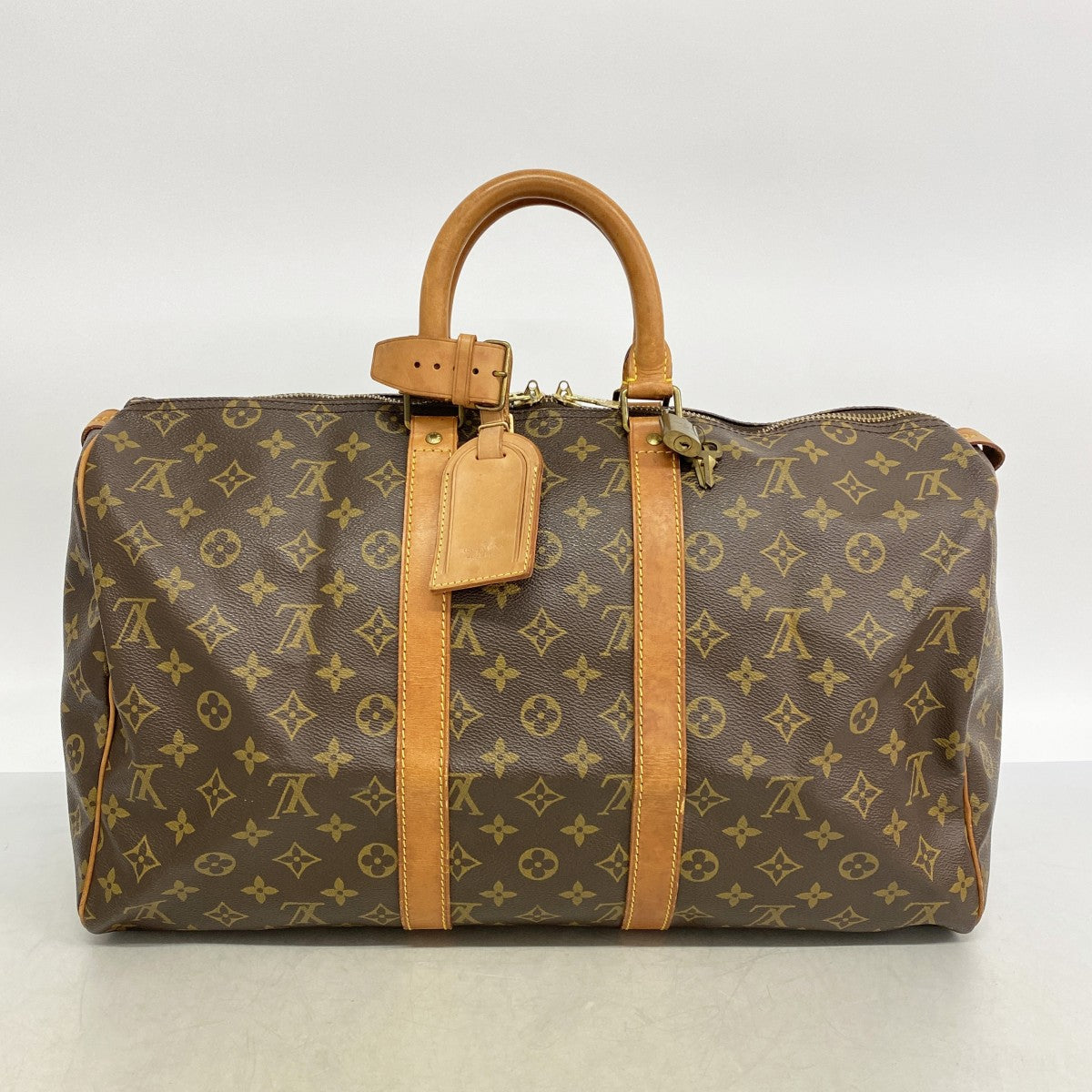 【6gd5208】ルイヴィトン ボストンバッグ モノグラム キーポル45 M41428 ブラウン【中古】メンズ レディース ユニセックス