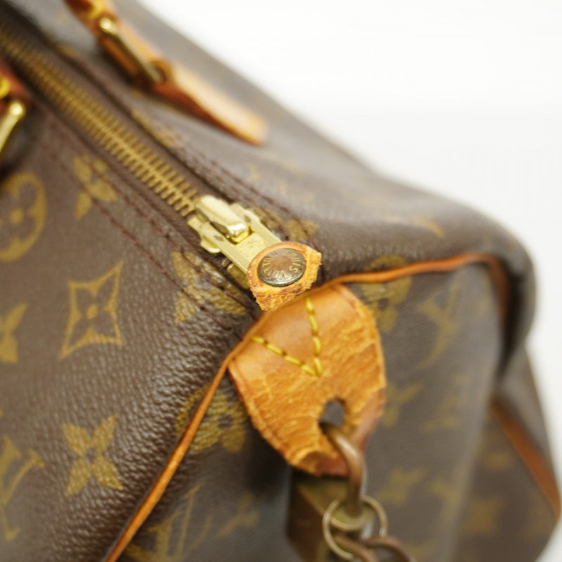 【6gd5212】ルイヴィトン ハンドバッグ モノグラム スピーディ30 M41108 ブラウン【中古】レディース