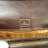 【6gd5219】フェンディ 財布 ズッカ ナイロンキャンバス ブラウン ゴールド金具【中古】レディース