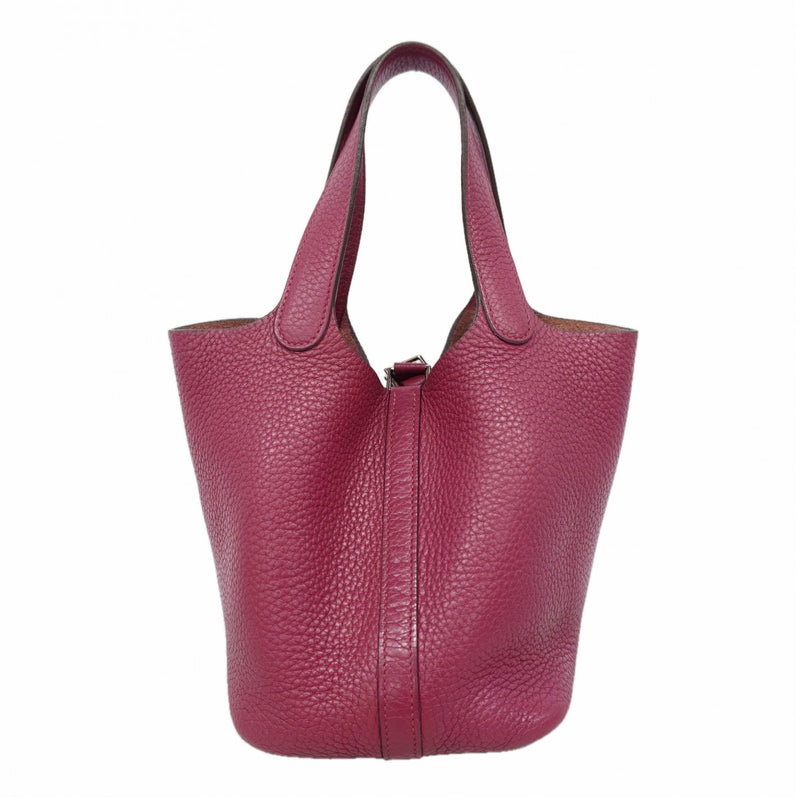 【6gd5223】エルメス ハンドバッグ ピコタンロックPM トリヨンクレマンス トスカ シルバー金具 □O刻印【中古】レディース