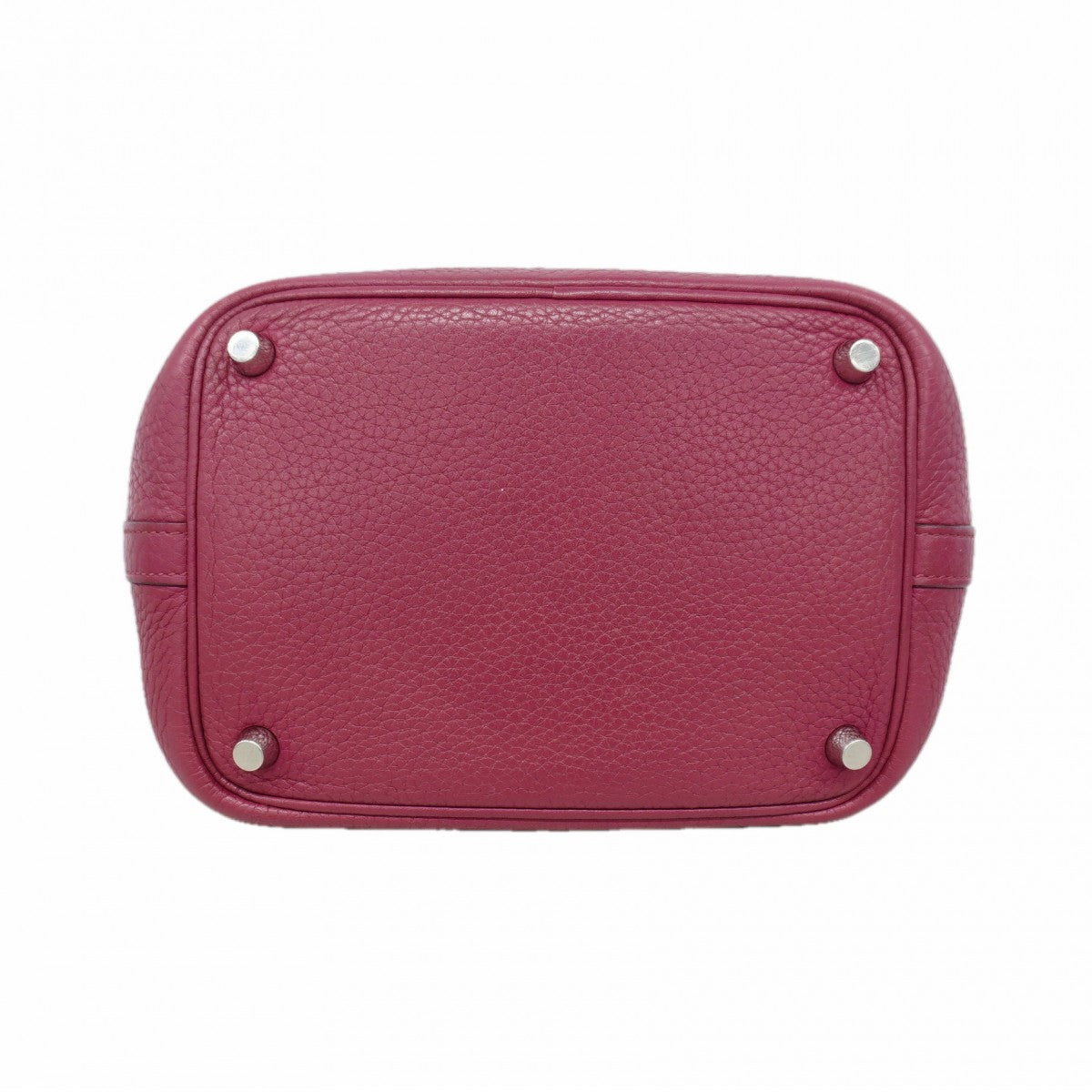 【6gd5223】エルメス ハンドバッグ ピコタンロックPM トリヨンクレマンス トスカ シルバー金具 □O刻印【中古】レディース