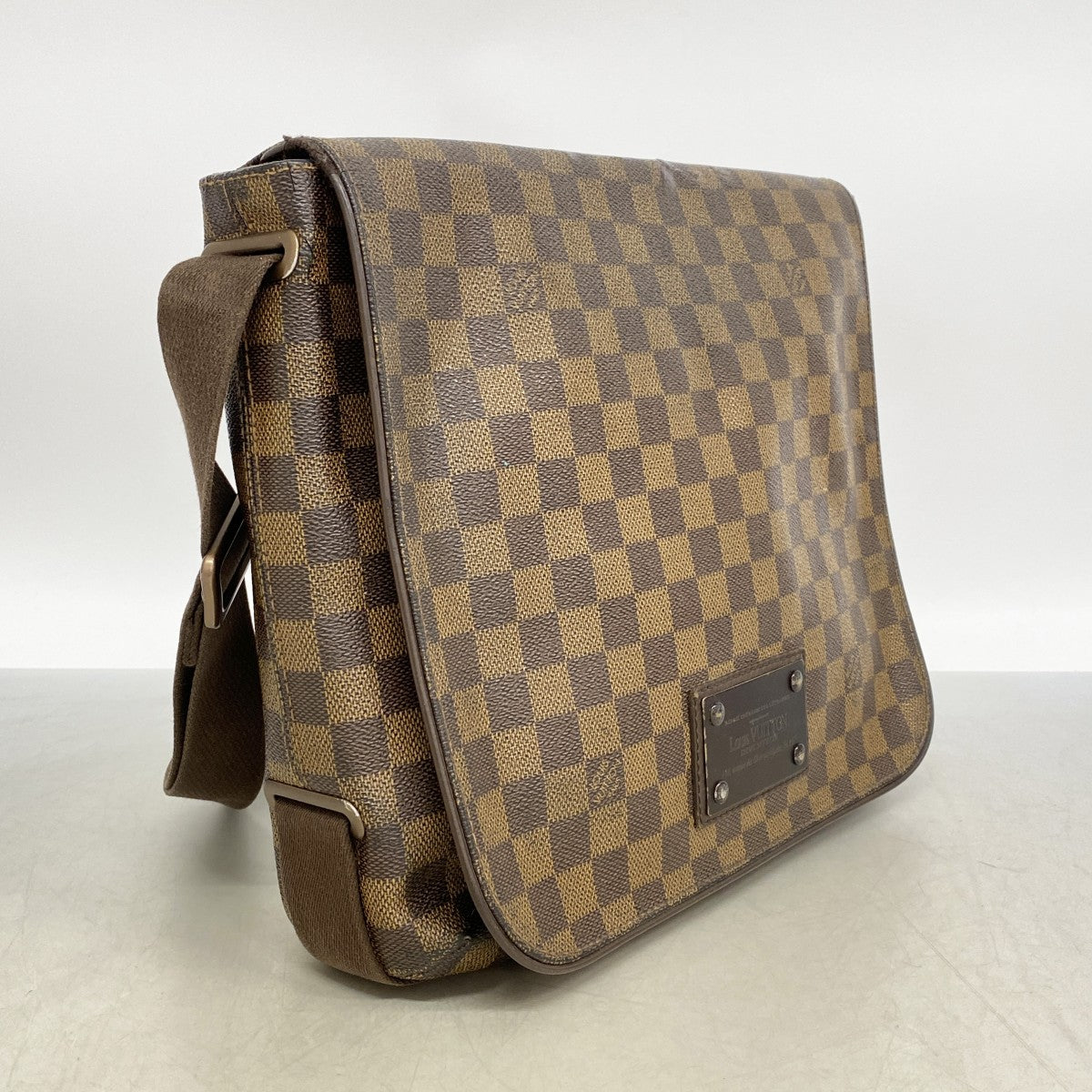 【6gd5227】ルイヴィトン ショルダーバッグ ダミエ ブルックリンMM N51211 エベヌ【中古】レディース