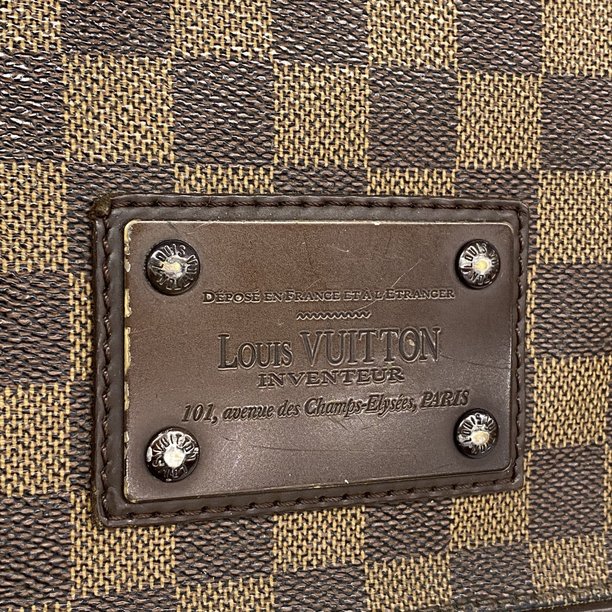 【6gd5227】ルイヴィトン ショルダーバッグ ダミエ ブルックリンMM N51211 エベヌ【中古】レディース