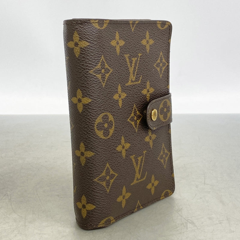 【6gd5242】ルイヴィトン 財布 モノグラム ポルトパピエジップ M61207 ブラウン【中古】レディース