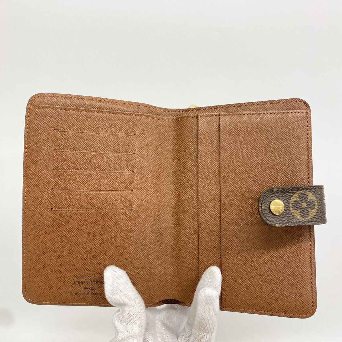 【6gd5242】ルイヴィトン 財布 モノグラム ポルトパピエジップ M61207 ブラウン【中古】レディース