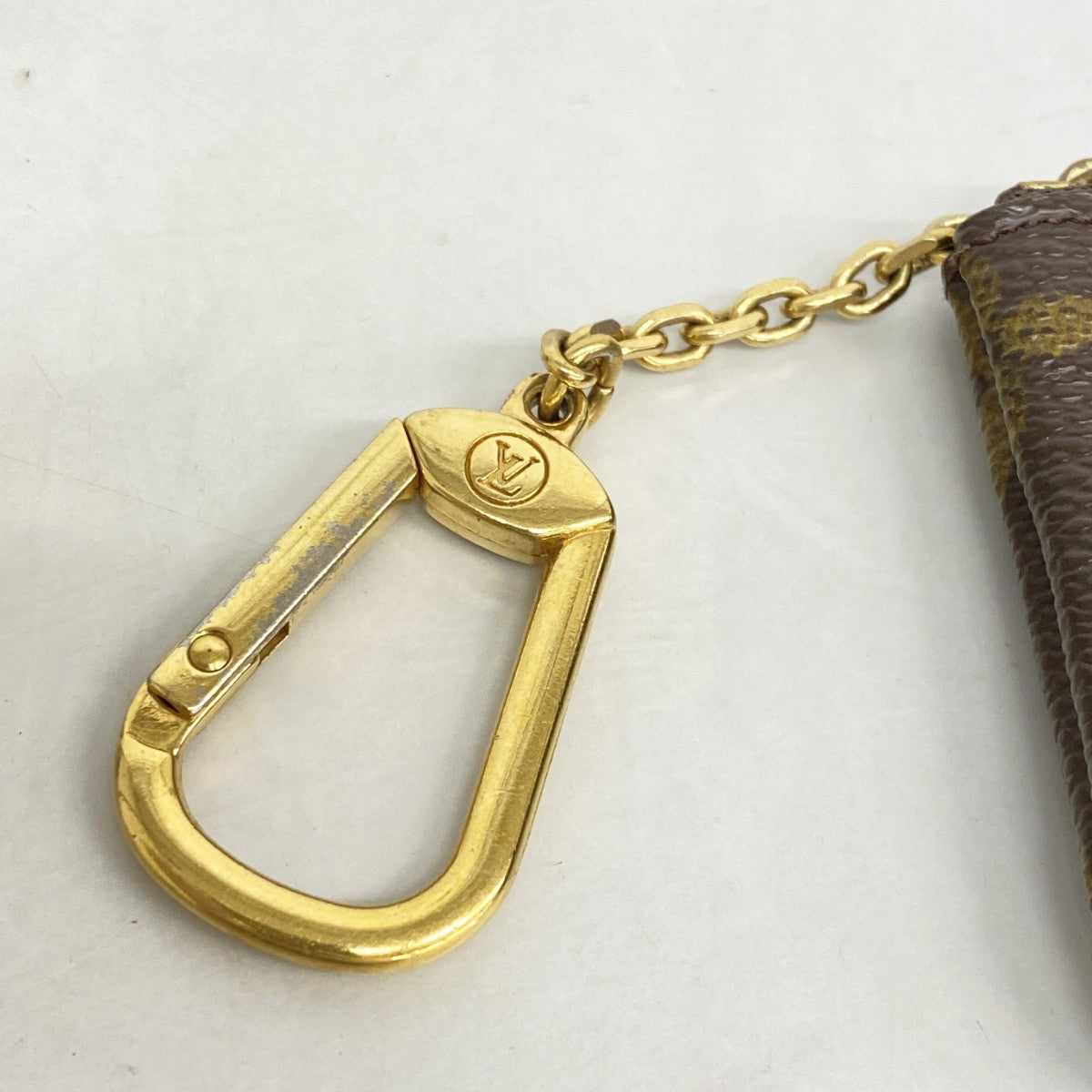【6gd5243】ルイヴィトン コインケース モノグラム ポシェットクレ M62650 ブラウン【中古】メンズ レディース ユニセックス