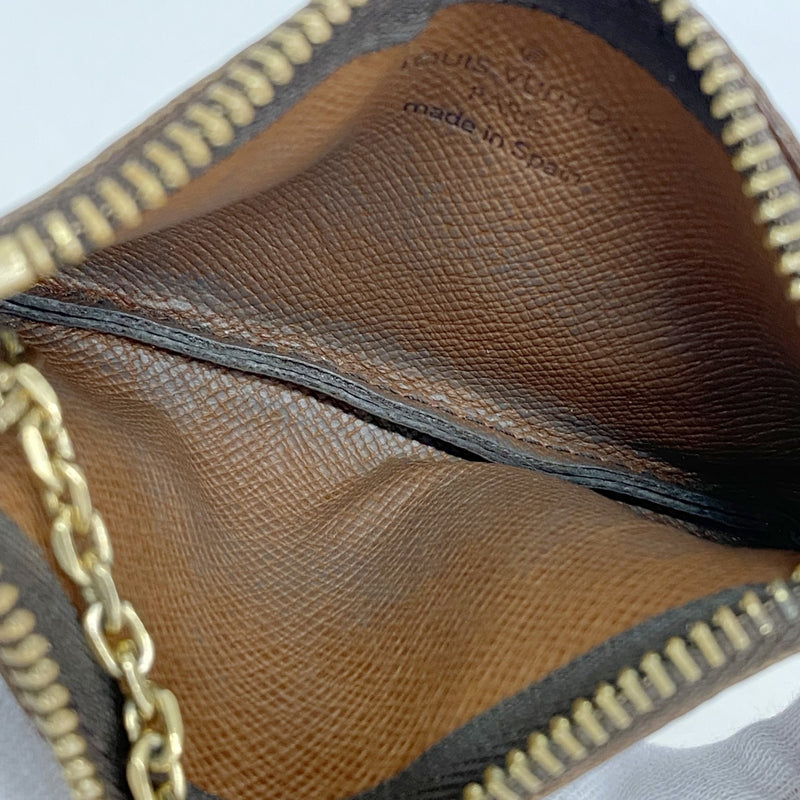【6gd5243】ルイヴィトン コインケース モノグラム ポシェットクレ M62650 ブラウン【中古】メンズ レディース ユニセックス