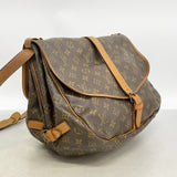 【6gd5248】ルイヴィトン ショルダーバッグ モノグラム ソミュール35 M42254 ブラウン【中古】レディース