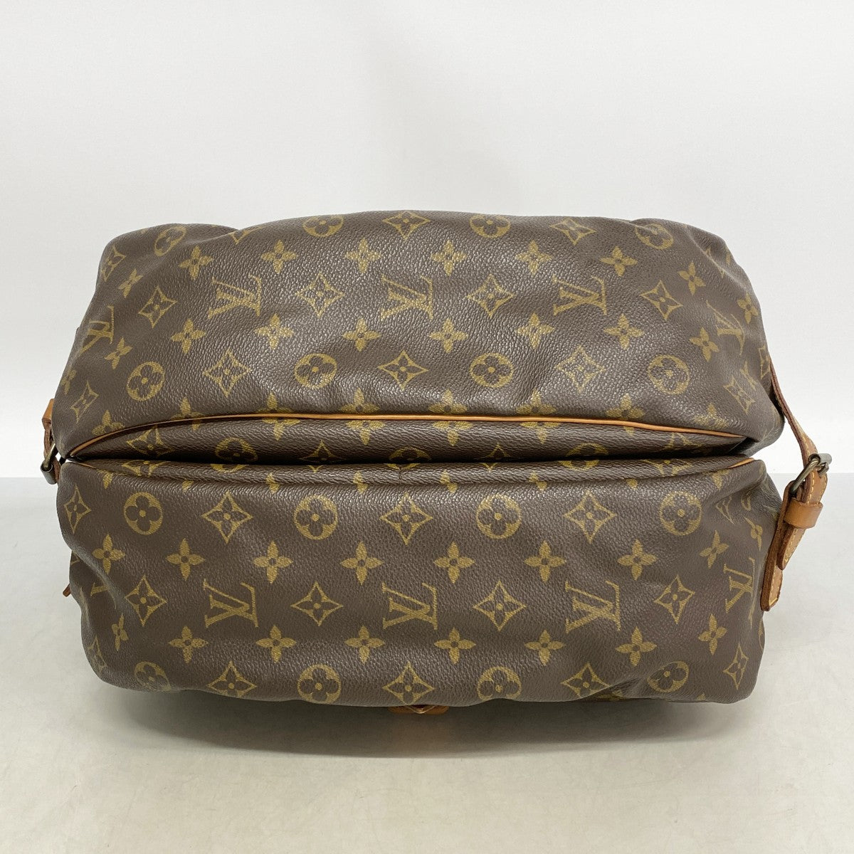 【6gd5248】ルイヴィトン ショルダーバッグ モノグラム ソミュール35 M42254 ブラウン【中古】レディース
