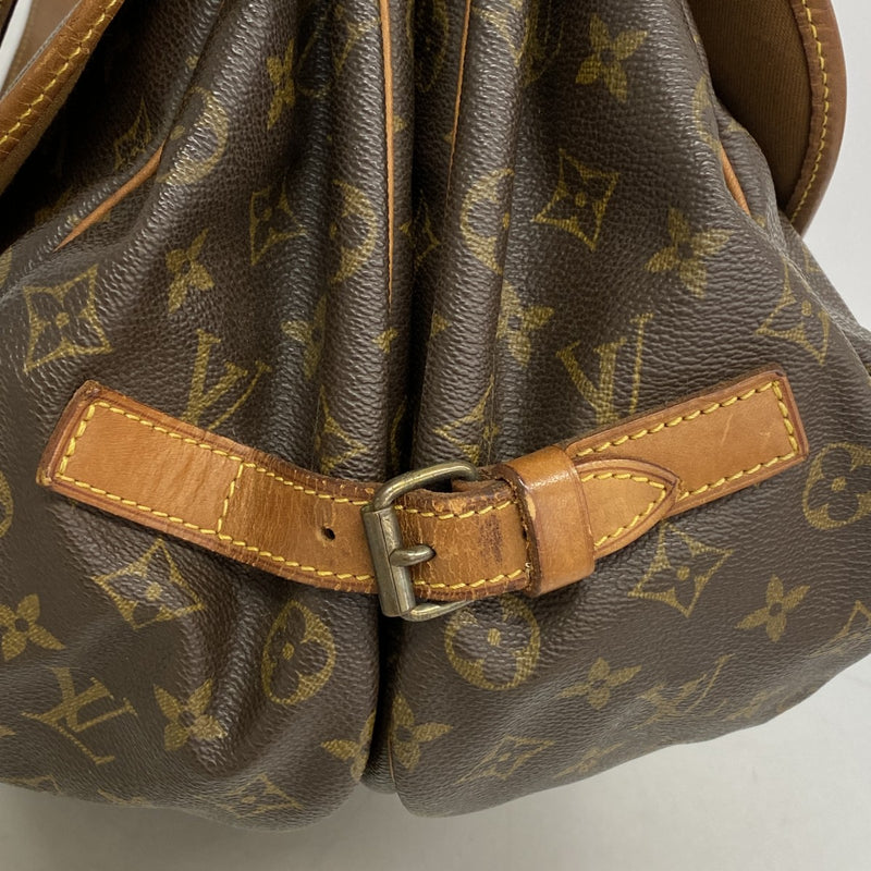 【6gd5248】ルイヴィトン ショルダーバッグ モノグラム ソミュール35 M42254 ブラウン【中古】レディース
