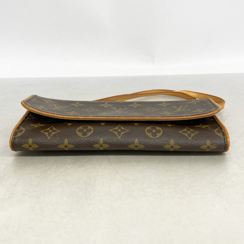 【6gd5251】ルイヴィトン ショルダーバッグ モノグラム ポシェットツインGM M51852 ブラウン【中古】レディース