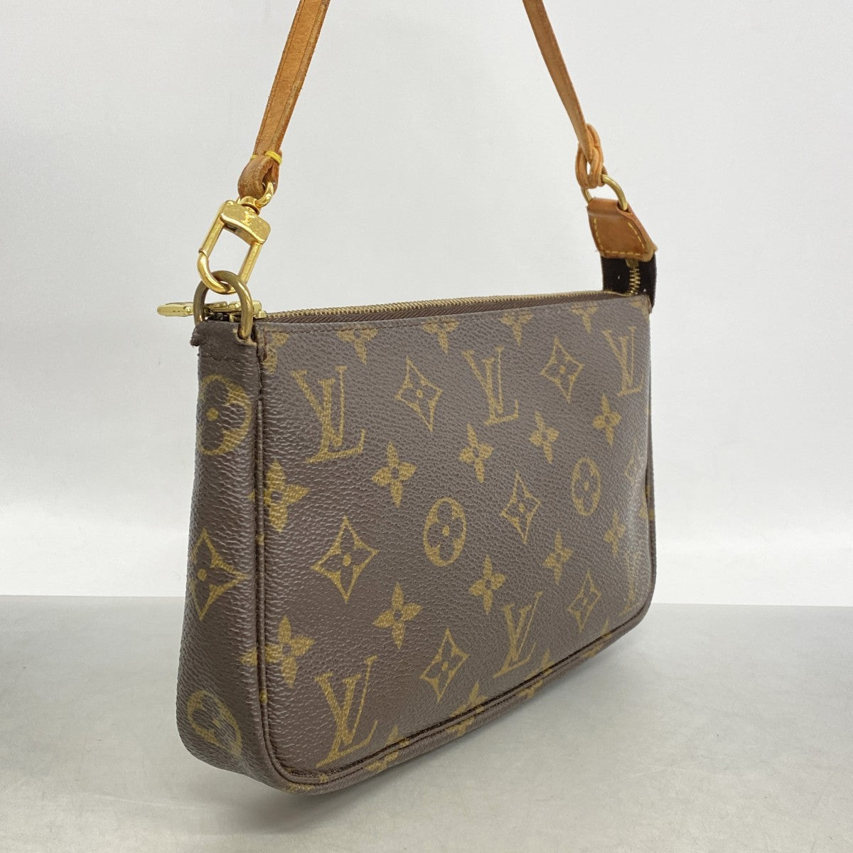 【6gd5253】ルイヴィトン ポーチ モノグラム ポシェットアクセソワール M51980 ブラウン【中古】レディース