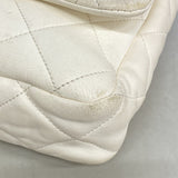 【6gd5254】シャネル ショルダーバッグ マトラッセ チェーンショルダー ラムスキン ホワイト ゴールド金具【中古】レディース