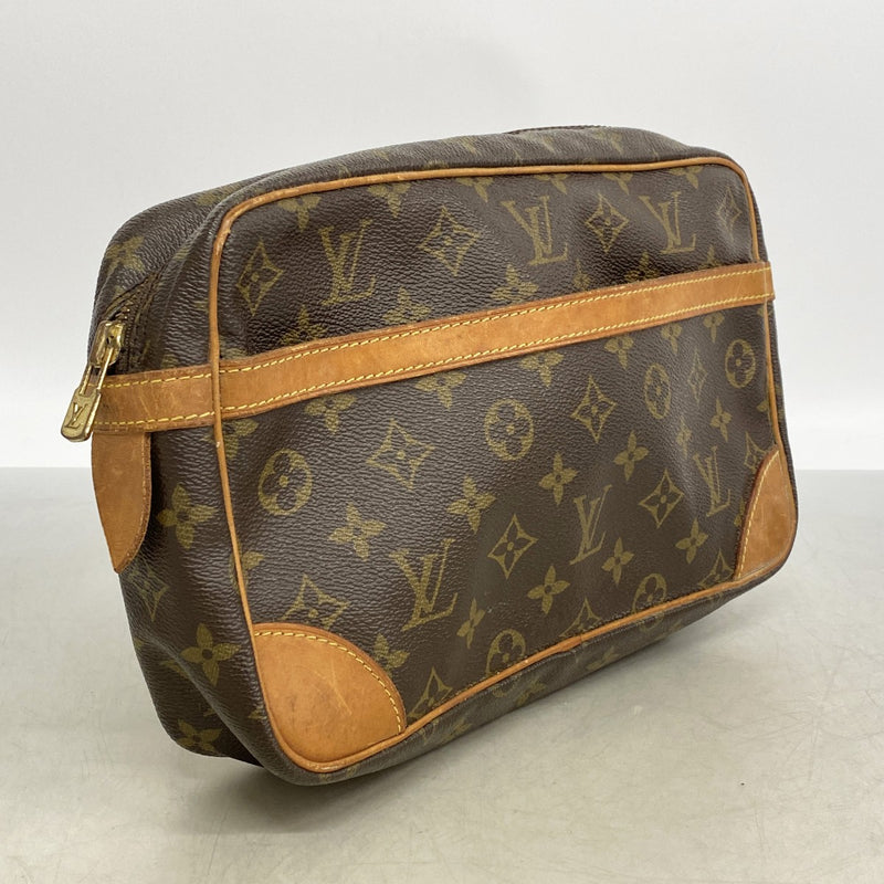 【6gd5255】ルイヴィトン クラッチバッグ モノグラム コンピエーニュ28 M51845 ブラウン【中古】メンズ レディース ユニセックス