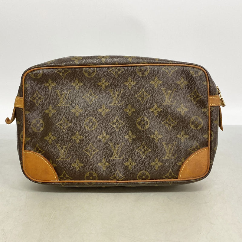 【6gd5255】ルイヴィトン クラッチバッグ モノグラム コンピエーニュ28 M51845 ブラウン【中古】メンズ レディース ユニセックス