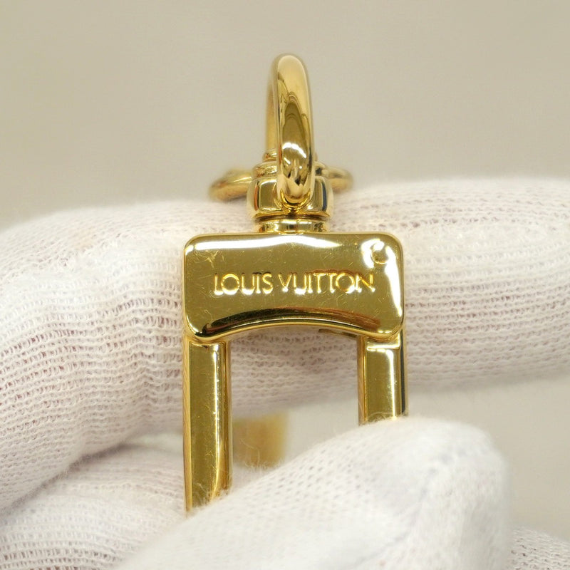 【6gd5260】ルイヴィトン キーホルダー・チャーム ビジューサックLVサーブ M00839 ゴールド ブラック【中古】レディース