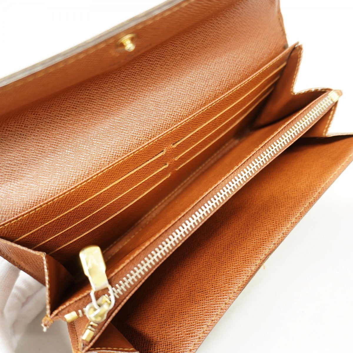 【6gd5261】ルイヴィトン 長財布 モノグラム ポルトフォイユサラ M61734 ブラウン【中古】レディース