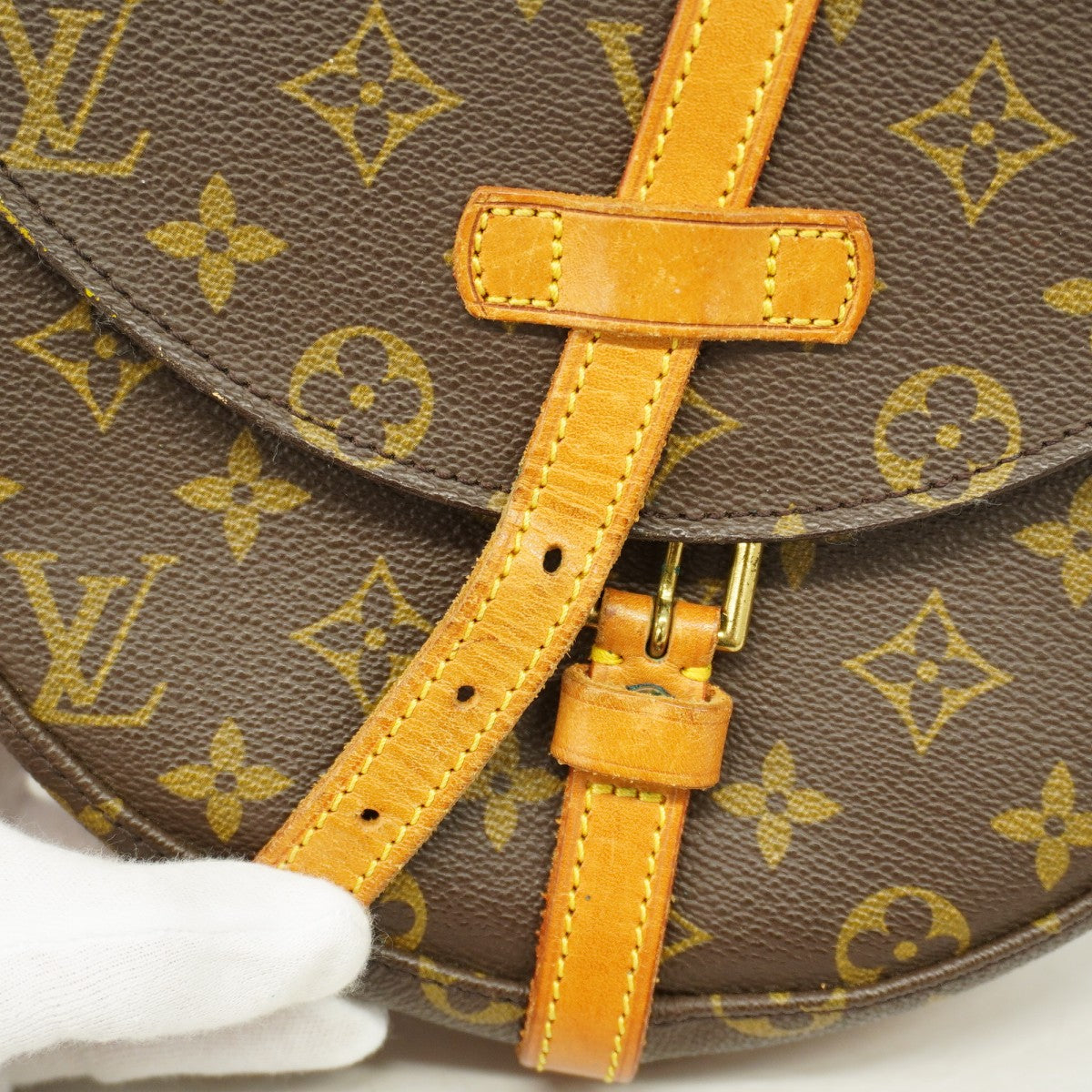 【6gd5262】ルイヴィトン ショルダーバッグ モノグラム シャンティMM M51233 ブラウン【中古】レディース