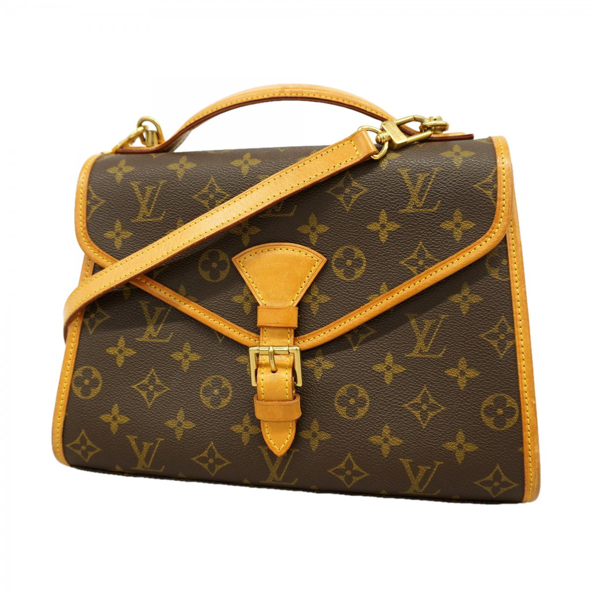【6gd5263】ルイヴィトン ハンドバッグ モノグラム ベルエア M51122 ブラウン 2wayバッグ【中古】レディース