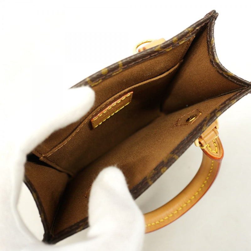 【6gd5269】ルイヴィトン ハンドバッグ モノグラム プティットサックプラ M69442 ブラウン 2wayバッグ【中古】レディース