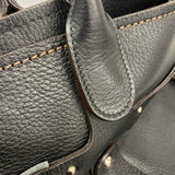 【6gd5270】サルヴァトーレフェラガモ トートバッグ レザー ブラック ゴールド/シルバー金具【中古】レディース