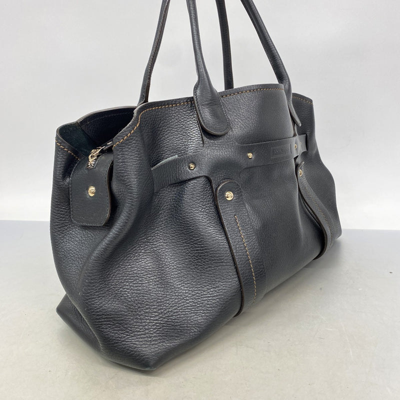 【6gd5270】サルヴァトーレフェラガモ トートバッグ レザー ブラック ゴールド/シルバー金具【中古】レディース