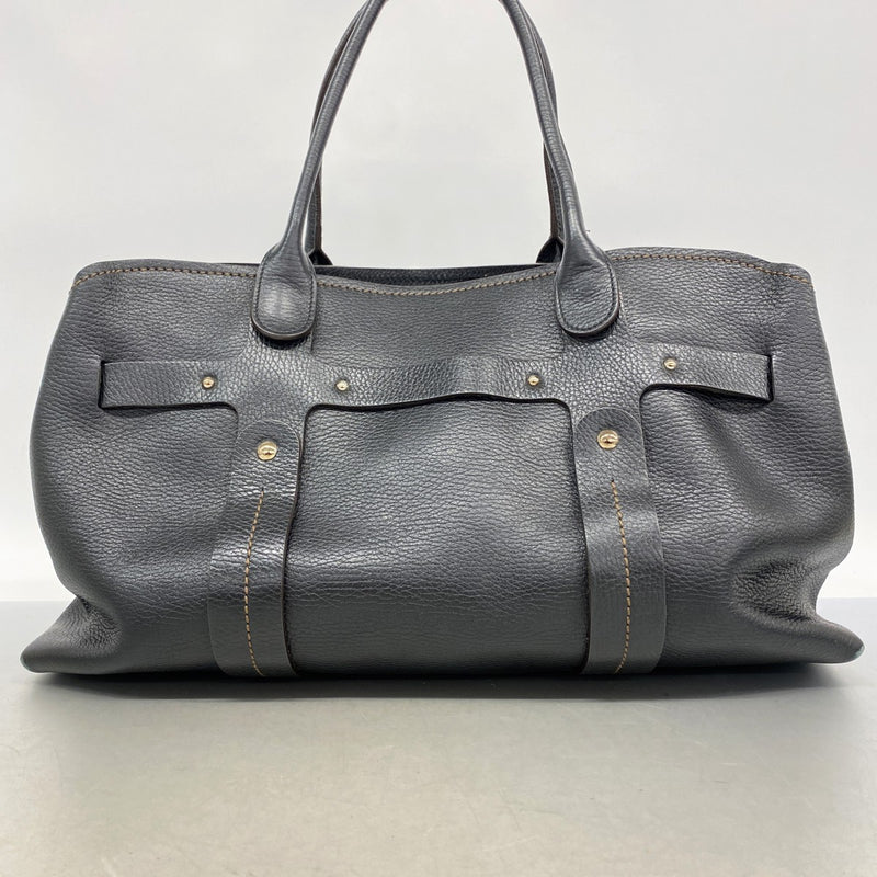 【6gd5270】サルヴァトーレフェラガモ トートバッグ レザー ブラック ゴールド/シルバー金具【中古】レディース